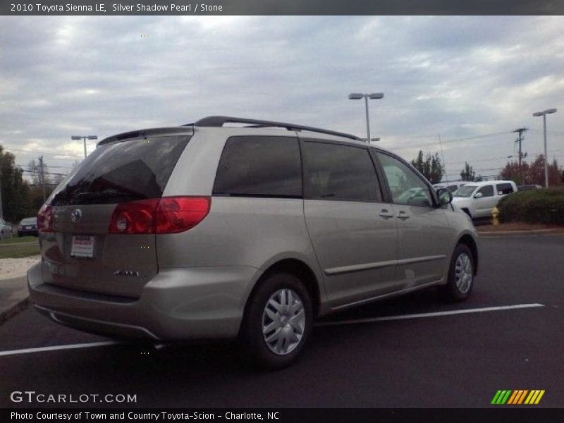 Silver Shadow Pearl / Stone 2010 Toyota Sienna LE