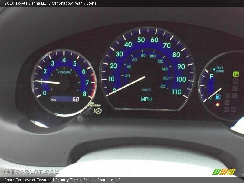 Silver Shadow Pearl / Stone 2010 Toyota Sienna LE