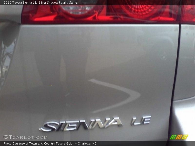 Silver Shadow Pearl / Stone 2010 Toyota Sienna LE