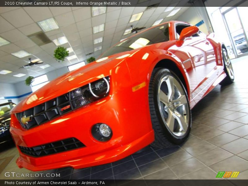 Inferno Orange Metallic / Black 2010 Chevrolet Camaro LT/RS Coupe