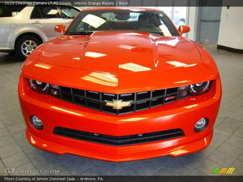 Inferno Orange Metallic / Black 2010 Chevrolet Camaro LT/RS Coupe