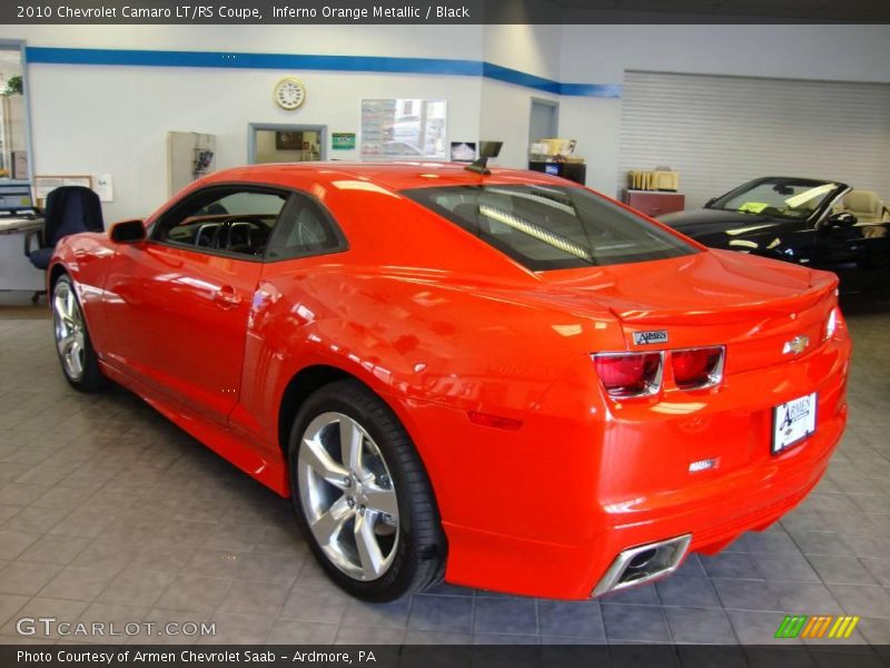 Inferno Orange Metallic / Black 2010 Chevrolet Camaro LT/RS Coupe