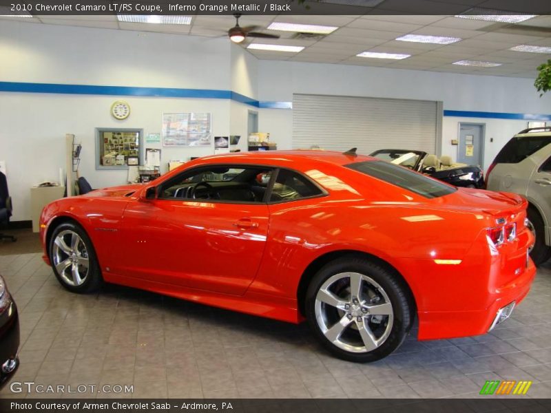 Inferno Orange Metallic / Black 2010 Chevrolet Camaro LT/RS Coupe