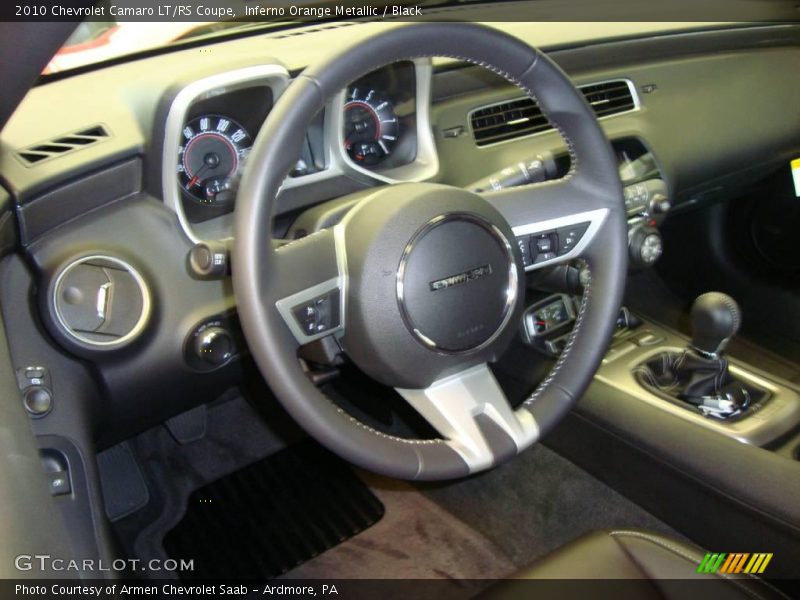 Inferno Orange Metallic / Black 2010 Chevrolet Camaro LT/RS Coupe
