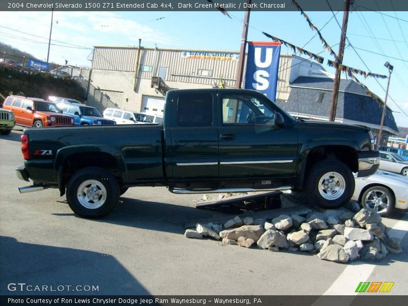 Dark Green Metallic / Dark Charcoal 2004 Chevrolet Silverado 1500 Z71 Extended Cab 4x4