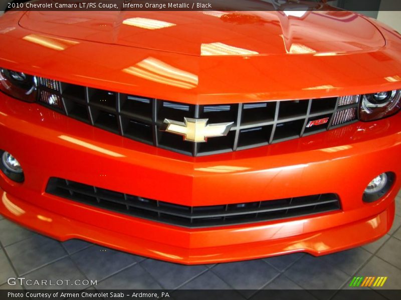 Inferno Orange Metallic / Black 2010 Chevrolet Camaro LT/RS Coupe