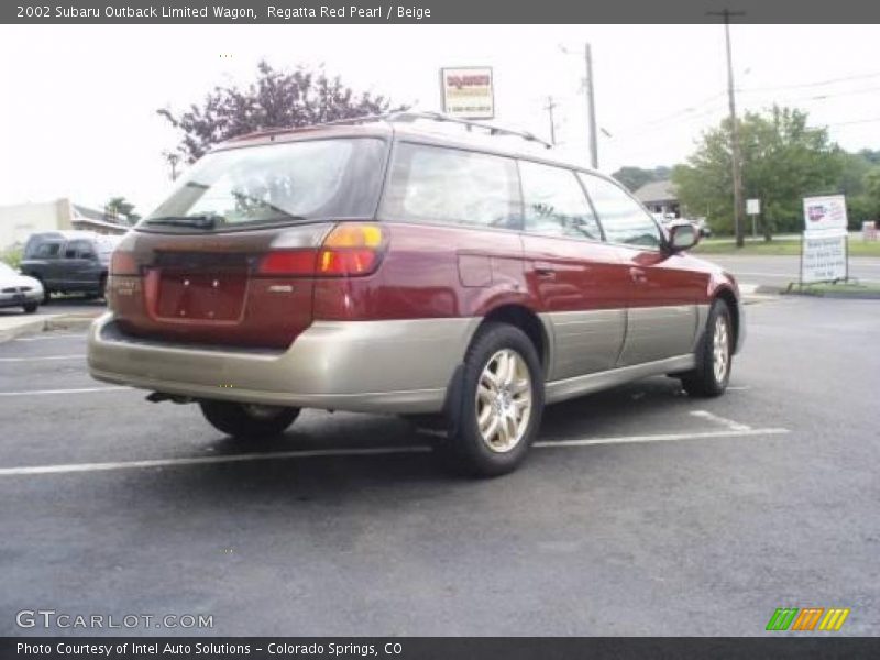 Regatta Red Pearl / Beige 2002 Subaru Outback Limited Wagon