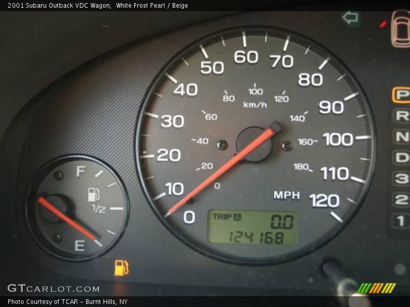 White Frost Pearl / Beige 2001 Subaru Outback VDC Wagon