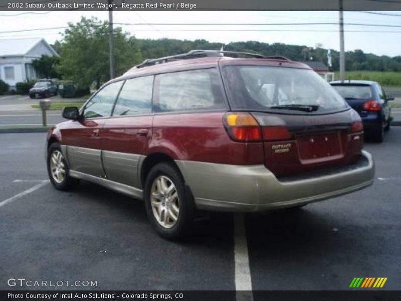 Regatta Red Pearl / Beige 2002 Subaru Outback Limited Wagon