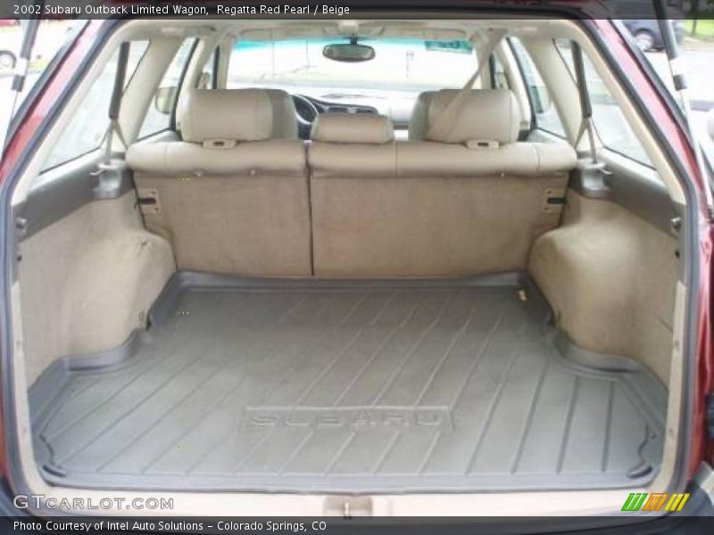 Regatta Red Pearl / Beige 2002 Subaru Outback Limited Wagon