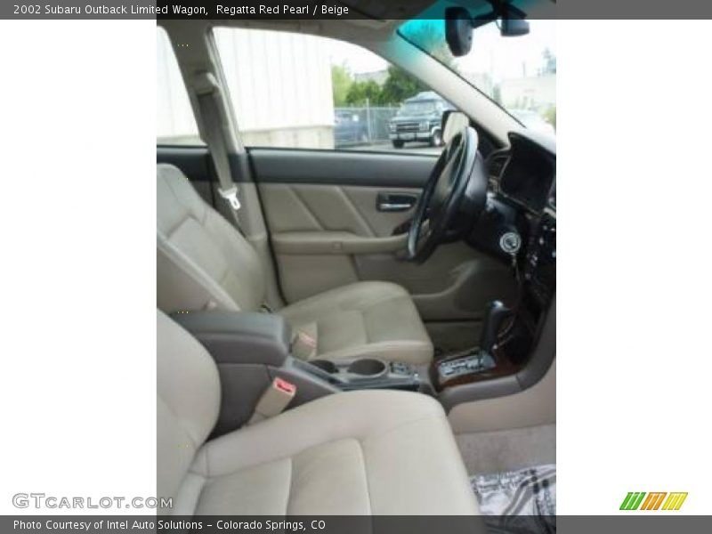 Regatta Red Pearl / Beige 2002 Subaru Outback Limited Wagon