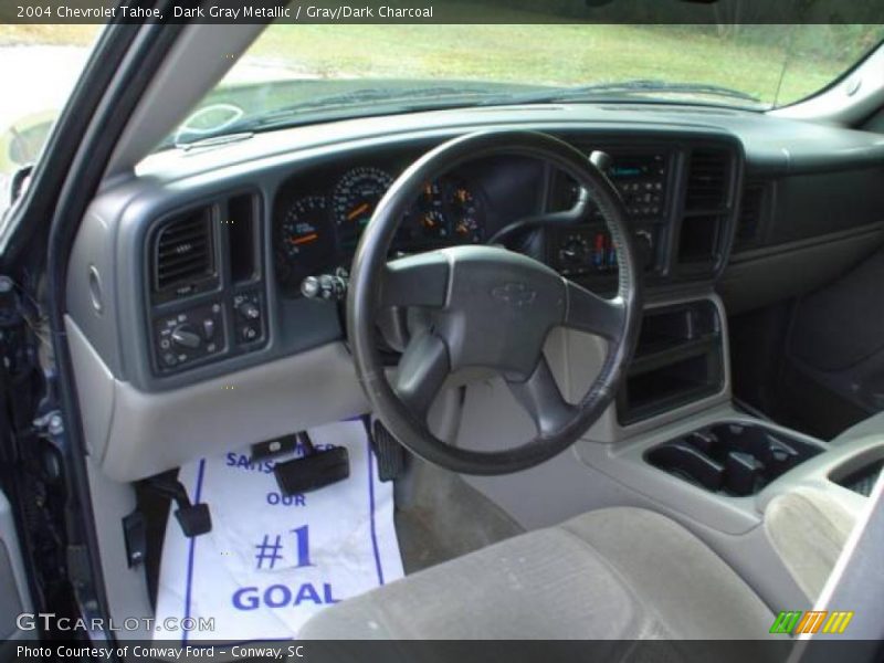 Dark Gray Metallic / Gray/Dark Charcoal 2004 Chevrolet Tahoe