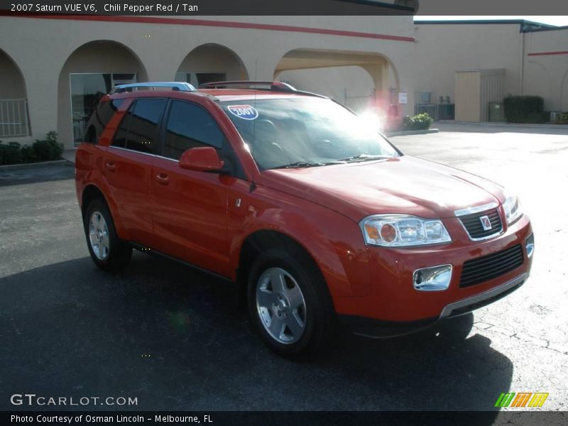 Chili Pepper Red / Tan 2007 Saturn VUE V6