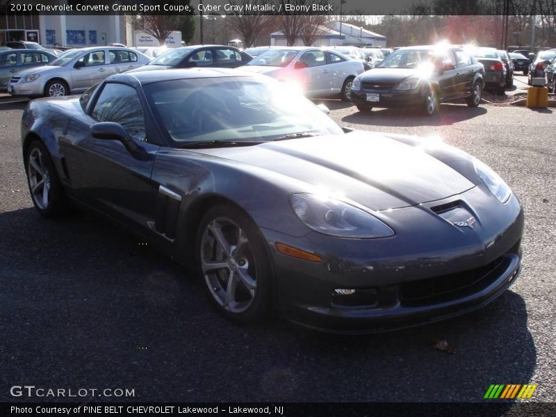 Cyber Gray Metallic / Ebony Black 2010 Chevrolet Corvette Grand Sport Coupe