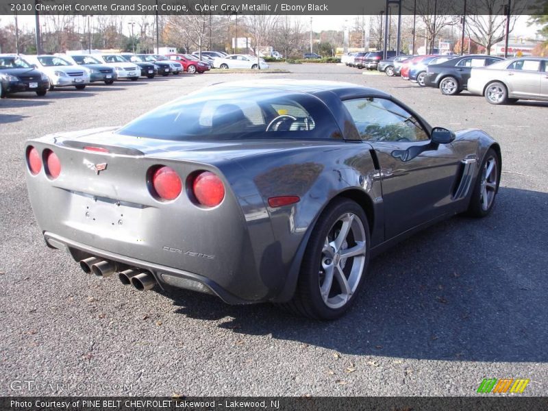 Cyber Gray Metallic / Ebony Black 2010 Chevrolet Corvette Grand Sport Coupe