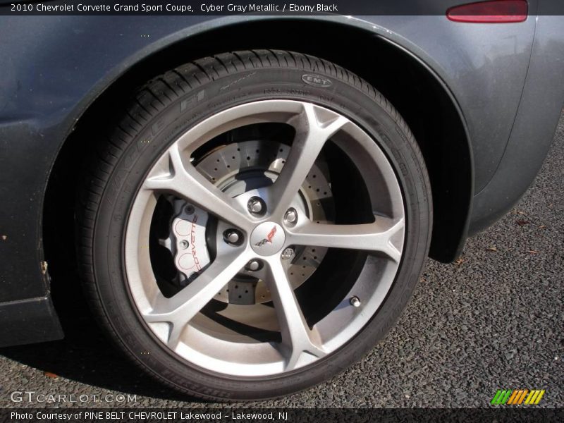 Cyber Gray Metallic / Ebony Black 2010 Chevrolet Corvette Grand Sport Coupe