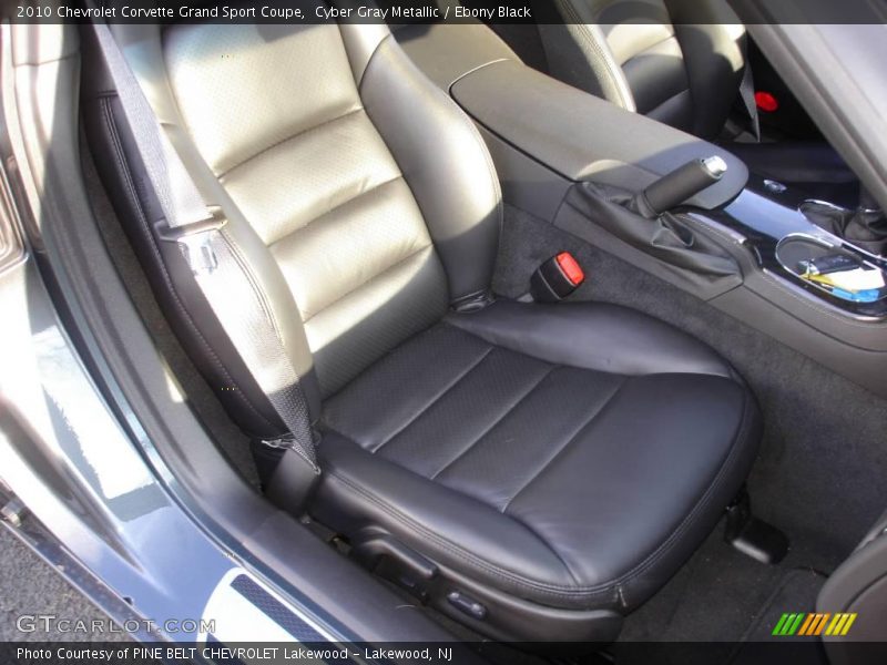 Cyber Gray Metallic / Ebony Black 2010 Chevrolet Corvette Grand Sport Coupe