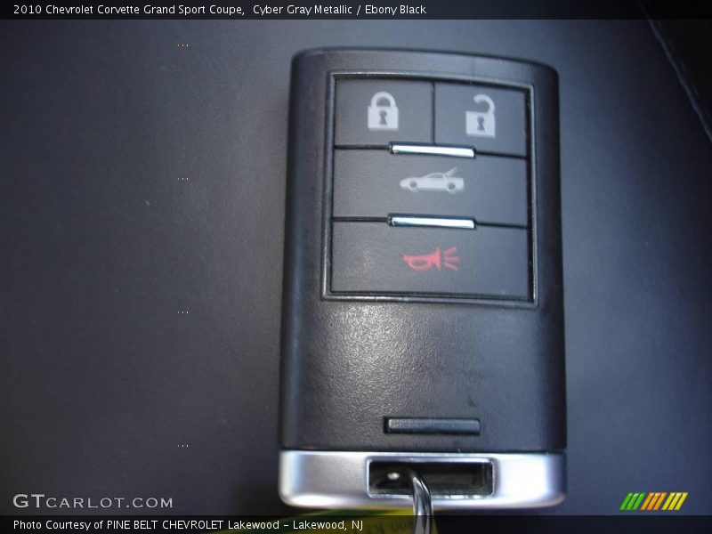 Cyber Gray Metallic / Ebony Black 2010 Chevrolet Corvette Grand Sport Coupe