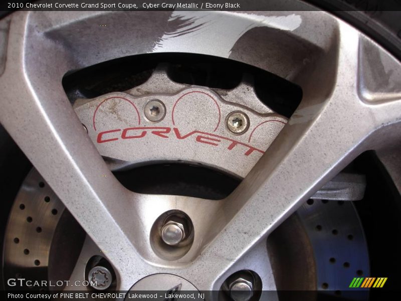 Cyber Gray Metallic / Ebony Black 2010 Chevrolet Corvette Grand Sport Coupe
