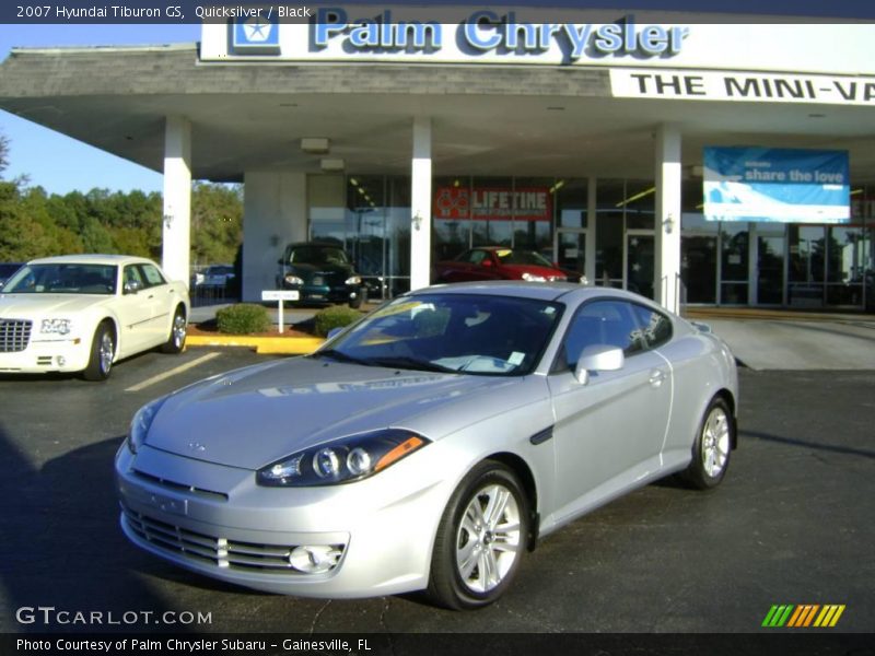 Quicksilver / Black 2007 Hyundai Tiburon GS