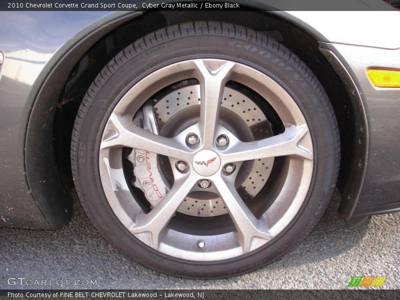 Cyber Gray Metallic / Ebony Black 2010 Chevrolet Corvette Grand Sport Coupe