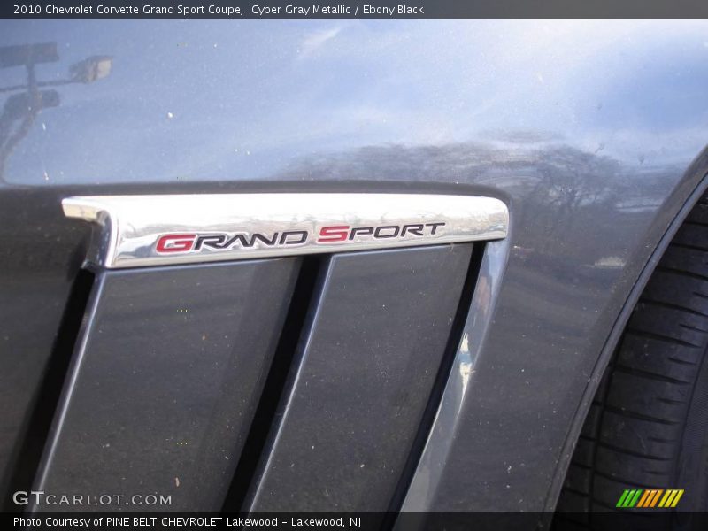 Cyber Gray Metallic / Ebony Black 2010 Chevrolet Corvette Grand Sport Coupe