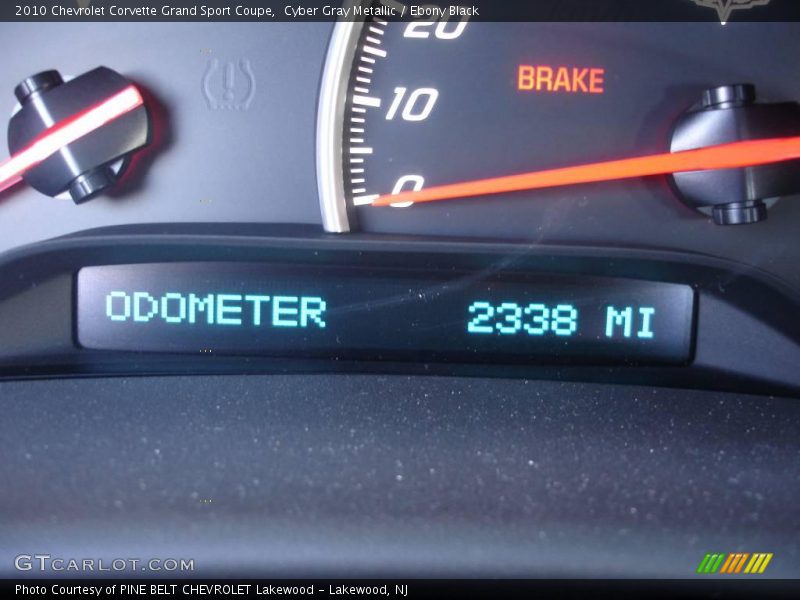 Cyber Gray Metallic / Ebony Black 2010 Chevrolet Corvette Grand Sport Coupe