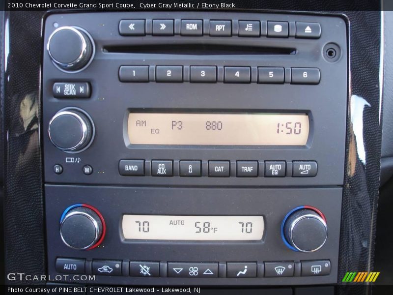Cyber Gray Metallic / Ebony Black 2010 Chevrolet Corvette Grand Sport Coupe