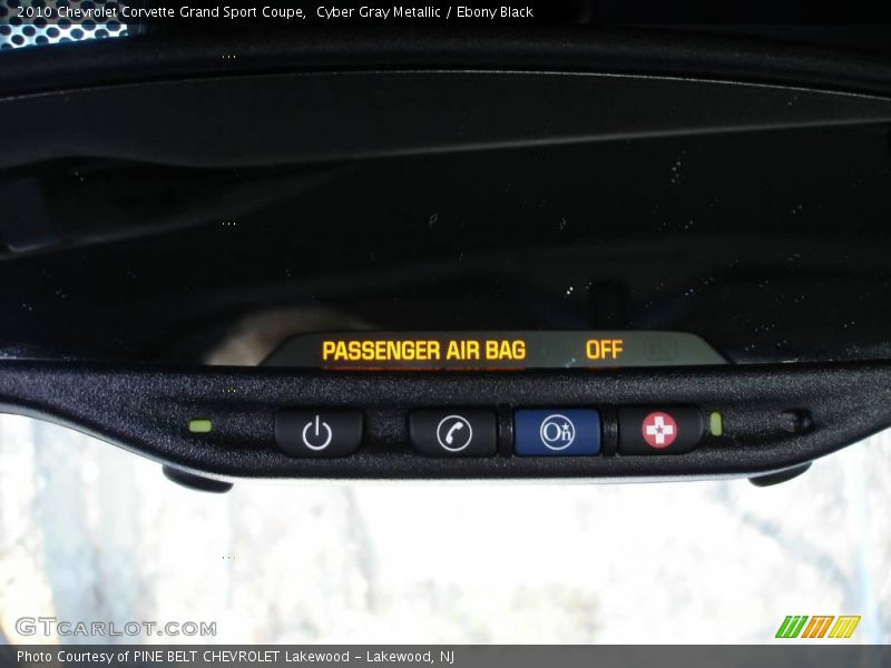 Cyber Gray Metallic / Ebony Black 2010 Chevrolet Corvette Grand Sport Coupe