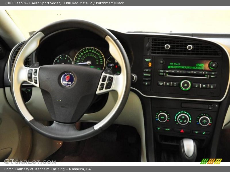 Chili Red Metallic / Parchment/Black 2007 Saab 9-3 Aero Sport Sedan