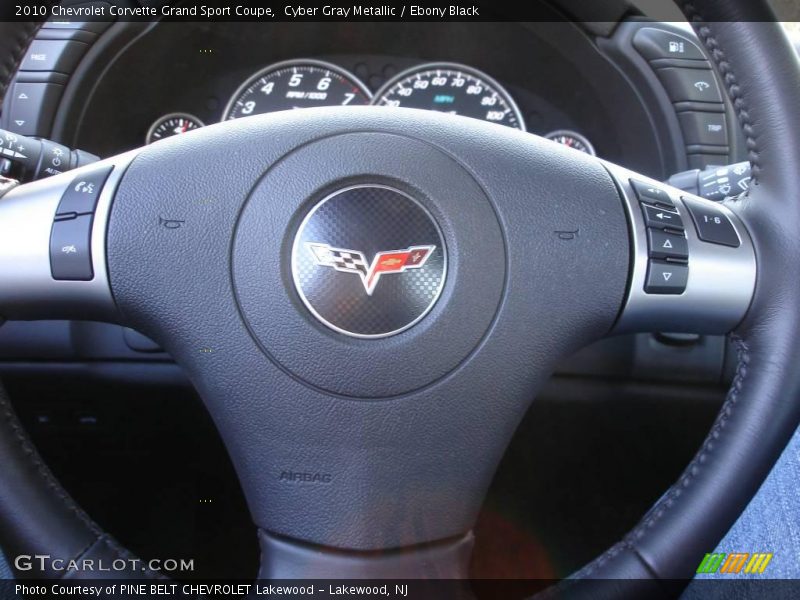 Cyber Gray Metallic / Ebony Black 2010 Chevrolet Corvette Grand Sport Coupe