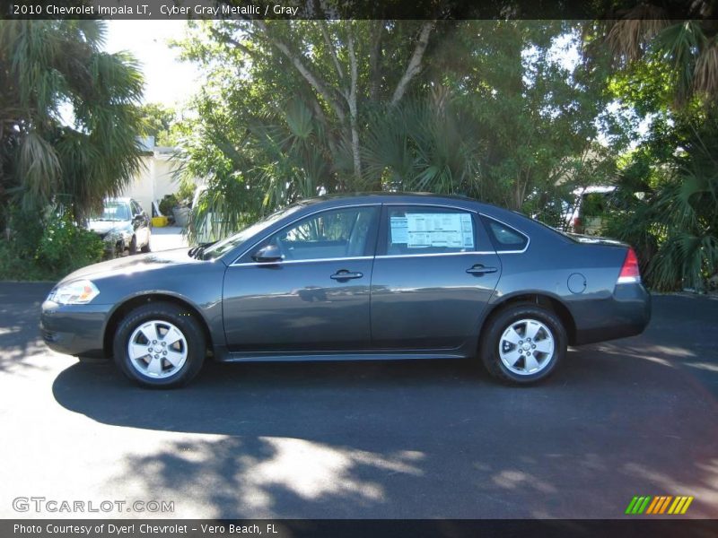 Cyber Gray Metallic / Gray 2010 Chevrolet Impala LT