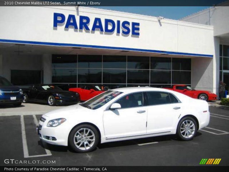 Summit White / Ebony 2010 Chevrolet Malibu LTZ Sedan
