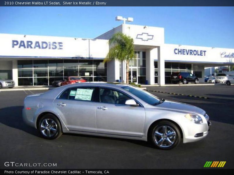 Silver Ice Metallic / Ebony 2010 Chevrolet Malibu LT Sedan