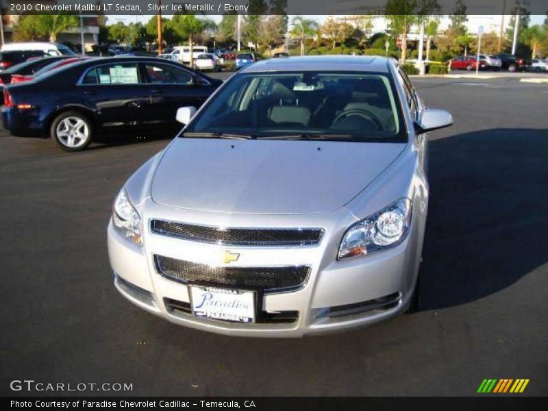 Silver Ice Metallic / Ebony 2010 Chevrolet Malibu LT Sedan