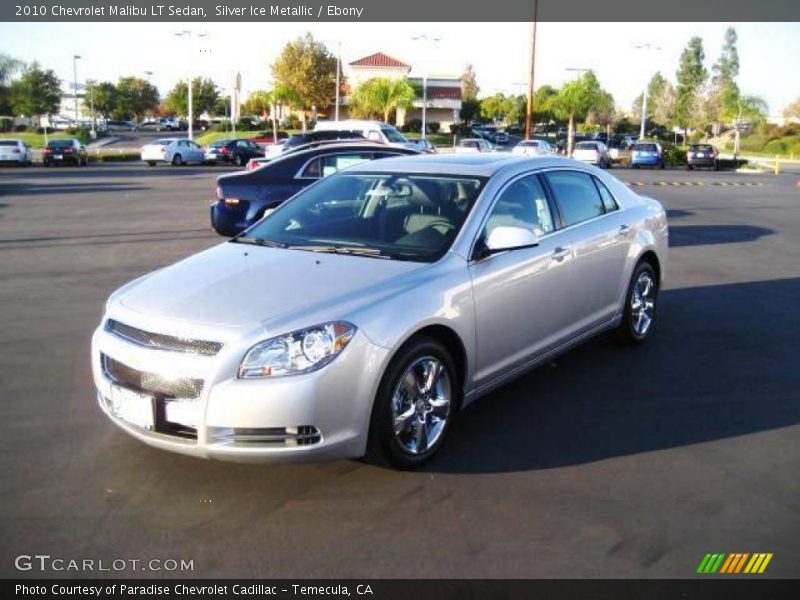 Silver Ice Metallic / Ebony 2010 Chevrolet Malibu LT Sedan