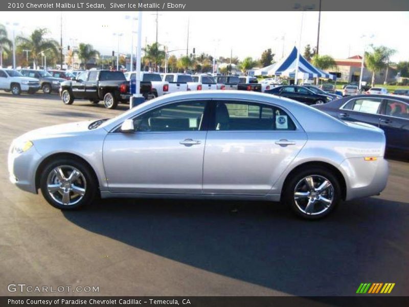 Silver Ice Metallic / Ebony 2010 Chevrolet Malibu LT Sedan