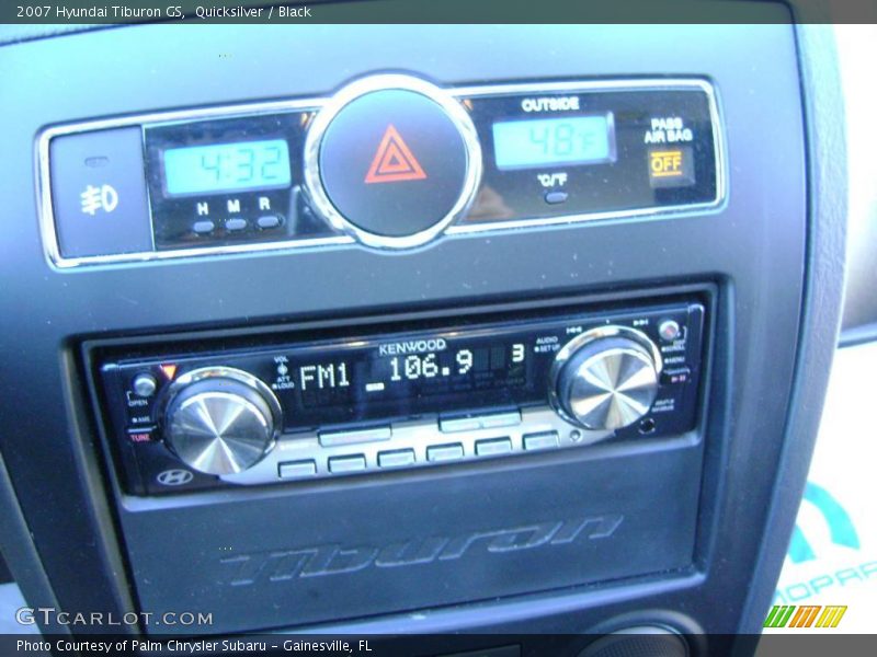 Quicksilver / Black 2007 Hyundai Tiburon GS