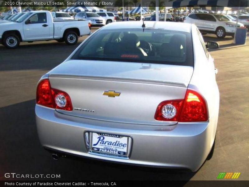 Silver Ice Metallic / Ebony 2010 Chevrolet Malibu LT Sedan