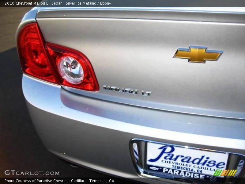 Silver Ice Metallic / Ebony 2010 Chevrolet Malibu LT Sedan