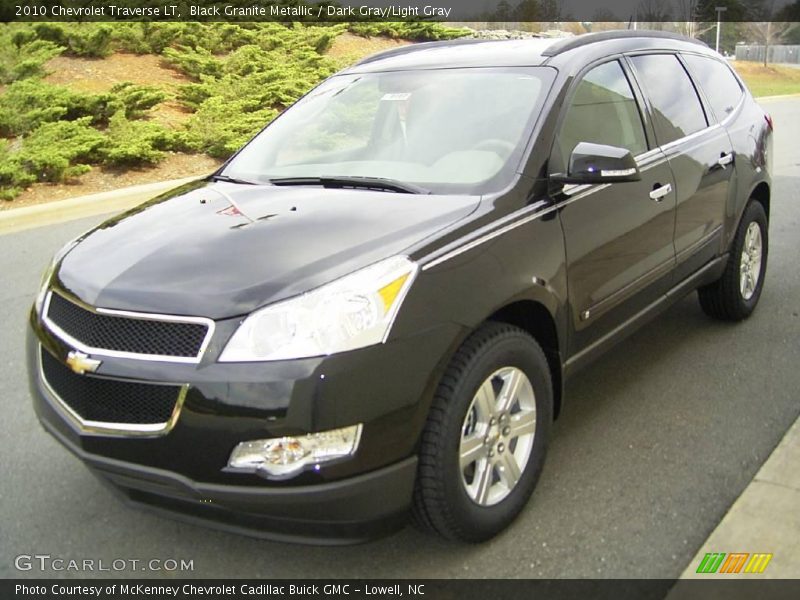Black Granite Metallic / Dark Gray/Light Gray 2010 Chevrolet Traverse LT