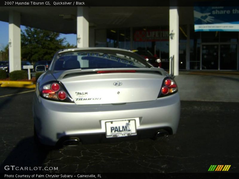 Quicksilver / Black 2007 Hyundai Tiburon GS