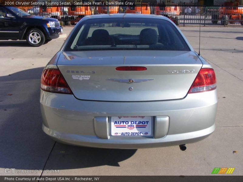 Satin Jade Pearl / Dark Slate Gray 2006 Chrysler Sebring Touring Sedan