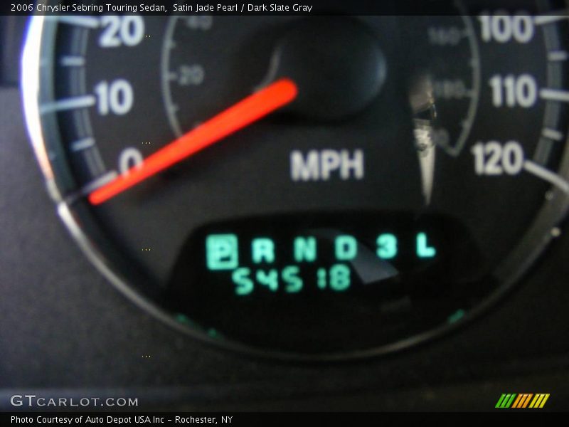 Satin Jade Pearl / Dark Slate Gray 2006 Chrysler Sebring Touring Sedan