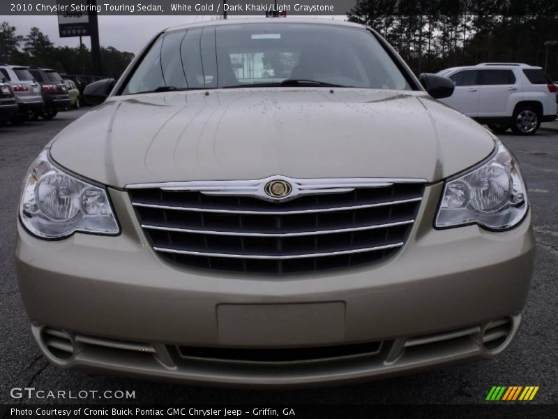 White Gold / Dark Khaki/Light Graystone 2010 Chrysler Sebring Touring Sedan