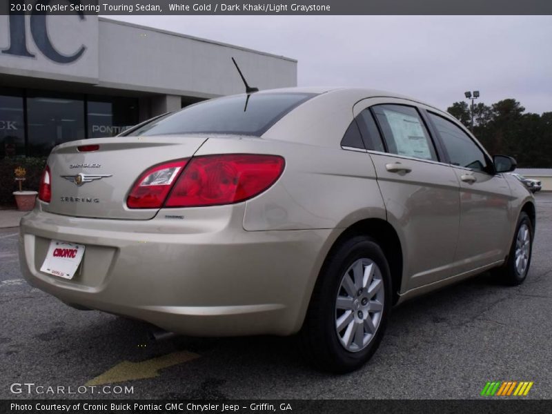 White Gold / Dark Khaki/Light Graystone 2010 Chrysler Sebring Touring Sedan