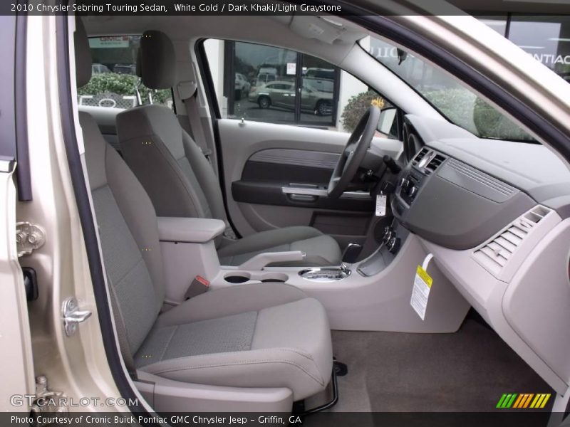 White Gold / Dark Khaki/Light Graystone 2010 Chrysler Sebring Touring Sedan