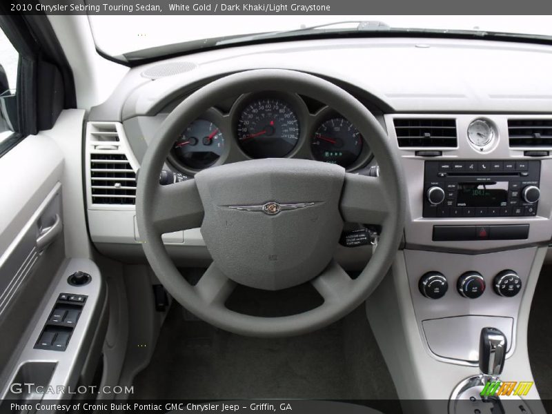 White Gold / Dark Khaki/Light Graystone 2010 Chrysler Sebring Touring Sedan