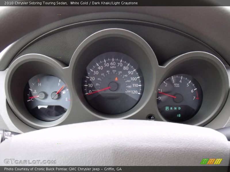 White Gold / Dark Khaki/Light Graystone 2010 Chrysler Sebring Touring Sedan