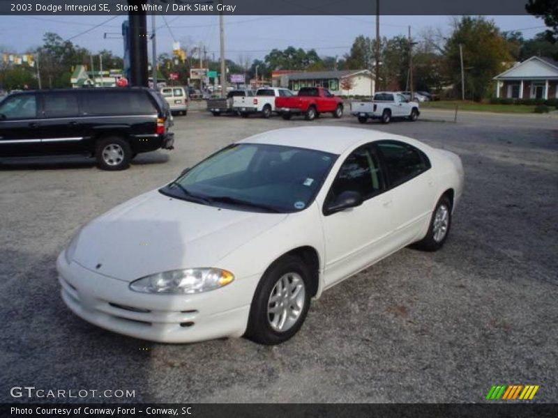 Stone White / Dark Slate Gray 2003 Dodge Intrepid SE